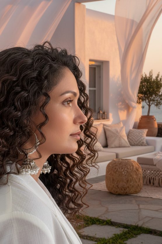 Boucles d’oreilles Théia à l'esprit nomade dorées en acier inoxydable — Vogue Française