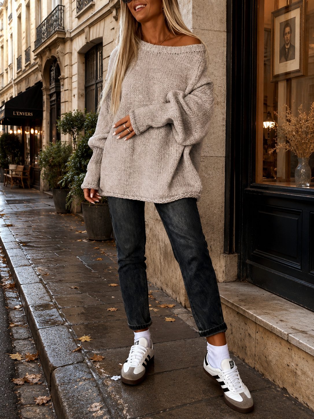 Pull Marais en maille oversize chinée — Vogue Française